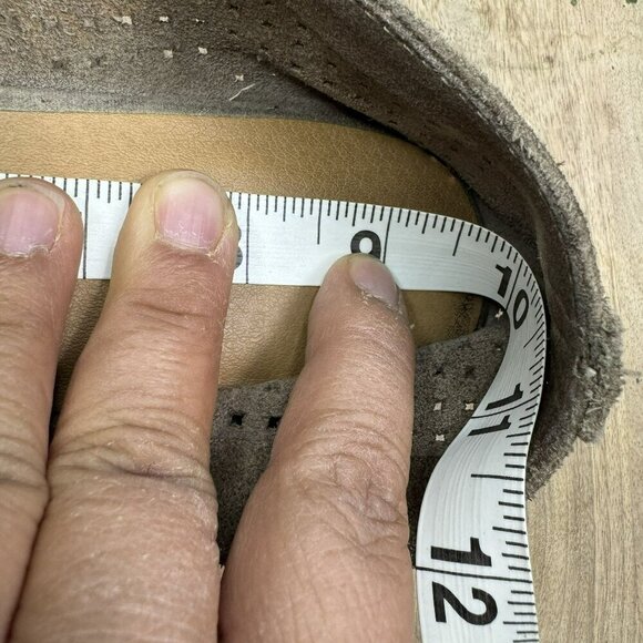 Lucky Brand Carthy Perforated Suede Slip-On Loafers‎ Womens Size 8.5 Taupe - Picture 8 of 11